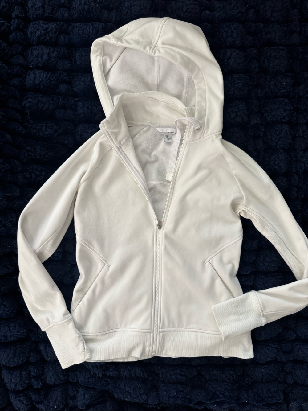 Athleta Women’s M White Zip-Up Hoodie Jacket